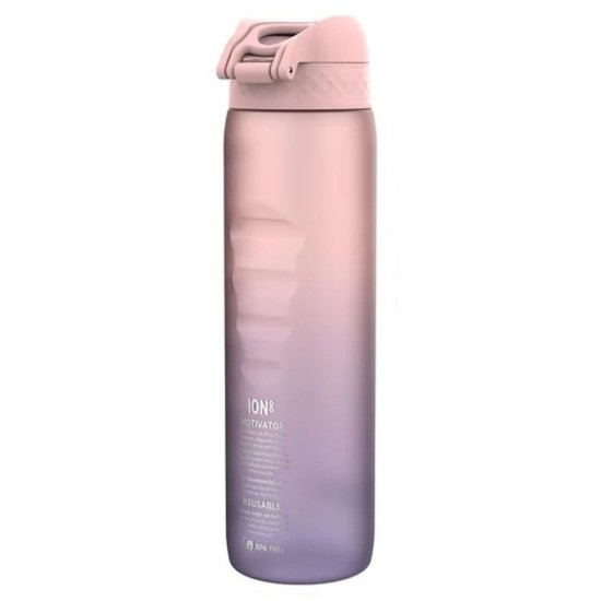 Vesipullo, recyclon™, 1L, Purple/Rose Motivator - Ion8