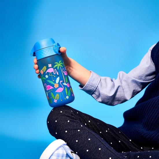 Garrafa de água para crianças, recyclon™, 350 ml, Flamingos - Ion8