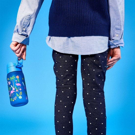 Garrafa de água para crianças, recyclon™, 350 ml, Flamingos - Ion8