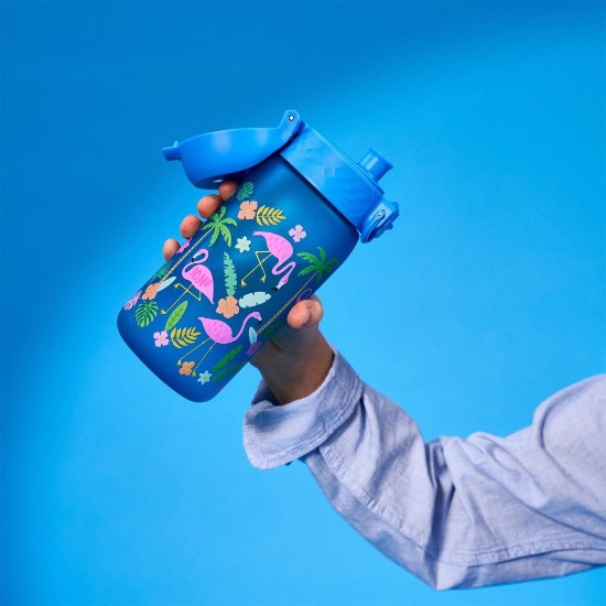 Garrafa de água para crianças, recyclon™, 350 ml, Flamingos - Ion8