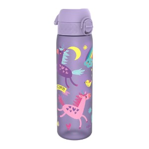 Garrafa de água "Slim" para crianças, recyclon™, 500 ml, Periwinkle, Unicorns - Ion8