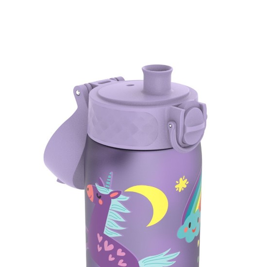 "Slim" fľaša na vodu pre deti, recyclon™, 500 ml, Periwinkle, Unicorns - Ion8