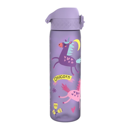 "Slim" fľaša na vodu pre deti, recyclon™, 500 ml, Periwinkle, Unicorns - Ion8