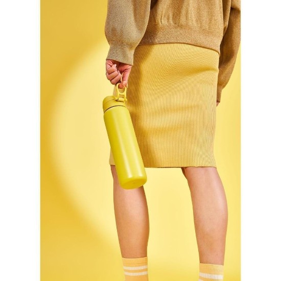 Buidéal uisce, cruach dhosmálta, 1200ml, Yellow - Ion8