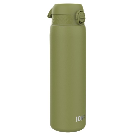 Buidéal uisce, cruach dhosmálta, 1200ml, Khaki Green - Ion8