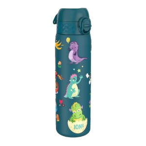Garrafa de água "Slim" para crianças, aço inoxidável, 600ml, Dragons - Ion8