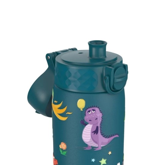 "Slim" vannflaske for barn, rustfritt stål, 600 ml, Dragons - Ion8