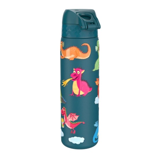 "Slim" vannflaske for barn, rustfritt stål, 600 ml, Dragons - Ion8