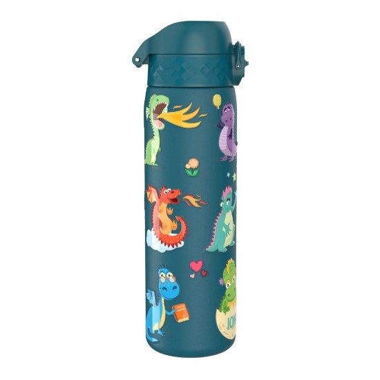 "Slim" vannflaske for barn, rustfritt stål, 600 ml, Dragons - Ion8