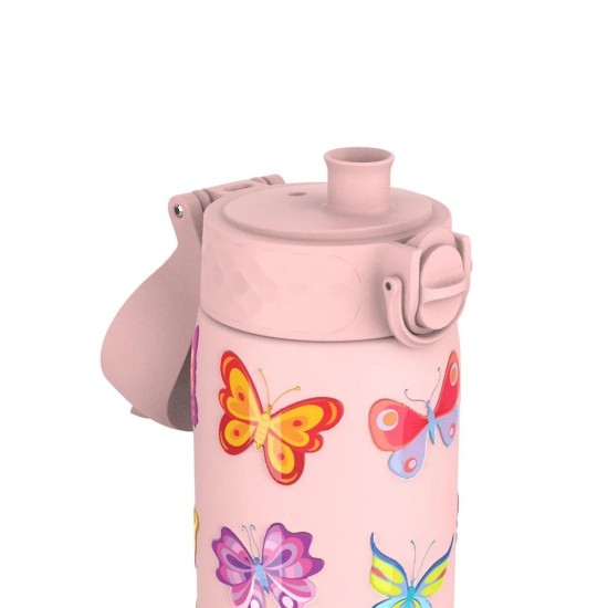 "Slim" vannflaske for barn, rustfritt stål, 600 ml, Butterflies - Ion8