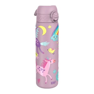 "Slim" vattenflaska, rostfritt stål, 500ml, Unicorns - Ion8