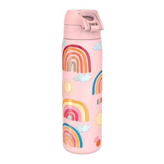 "Slim" vattenflaska, rostfritt stål, 500ml, Rainbows - Ion8