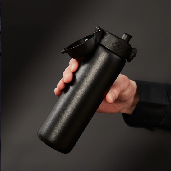 "Slim" vattenflaska, rostfritt stål, 500ml, Black - Ion8