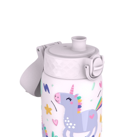 Vandflaske til børn, rustfrit stål, 400 ml, Unicorns - Ion8