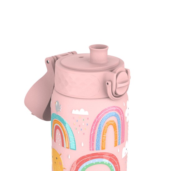 Vandflaske til børn, rustfrit stål, 400 ml, Rainbows - Ion8