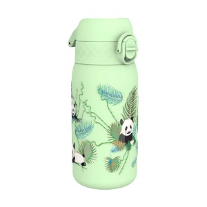 Vandflaske til børn, rustfrit stål, 400 ml, Pandas - Ion8