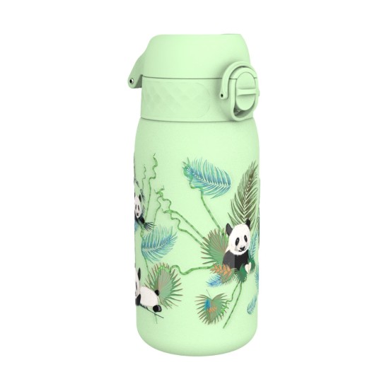 Vandflaske til børn, rustfrit stål, 400 ml, Pandas - Ion8