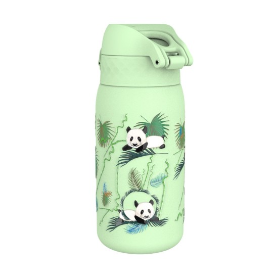 Vandflaske til børn, rustfrit stål, 400 ml, Pandas - Ion8