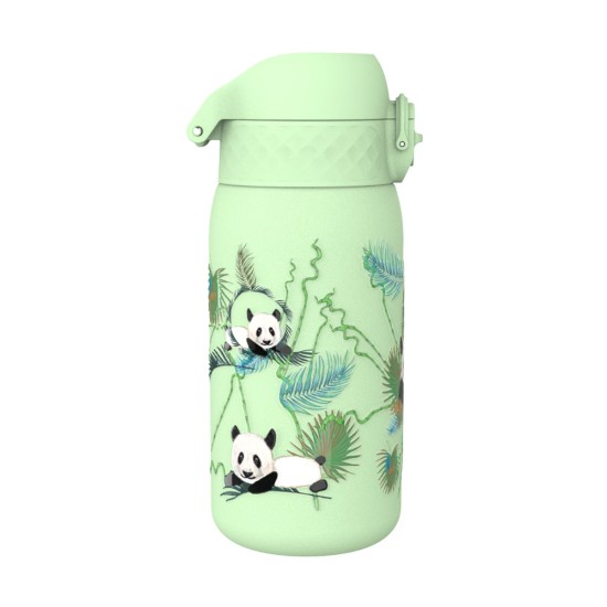 Vandflaske til børn, rustfrit stål, 400 ml, Pandas - Ion8