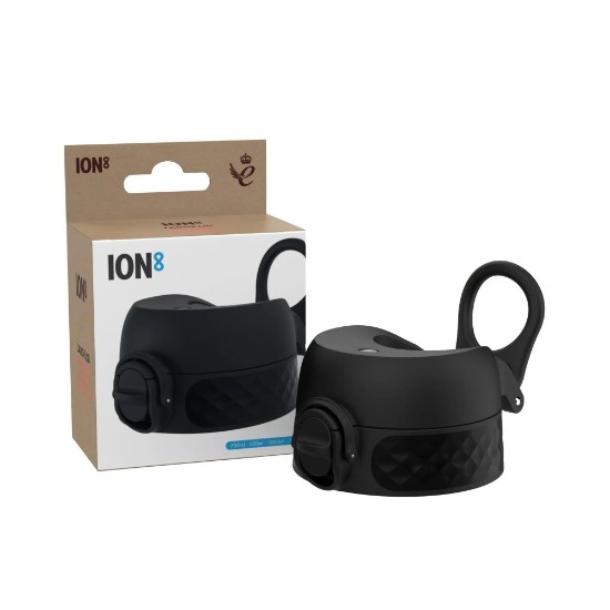 Låg til vandflaske, recyclon™, størrelse L, Black - Ion8