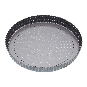 Tava perforata pentru tarte, otel, 30 cm - Kitchen Craft