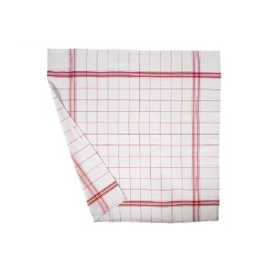 3-piece kitchen towel set, 68 x 68 cm, "Pro Chef", Red - Tiseco
