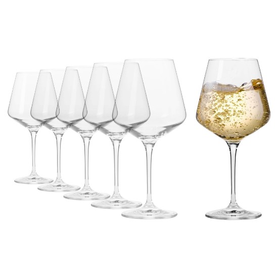 Sæt med 6 Chardonnay vinglas, 460 ml - Krosno