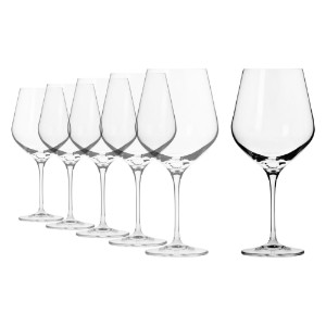 Set of 6 Burgundy wine glasses, "Splendor", 860 ml - Krosno
