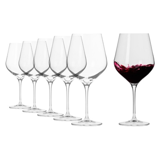 Set of 6 Burgundy wine glasses, "Splendor", 860 ml - Krosno