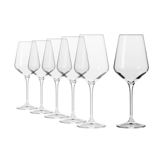 6-piece "Avant-Garde" white wine glass set, 390 ml - Krosno