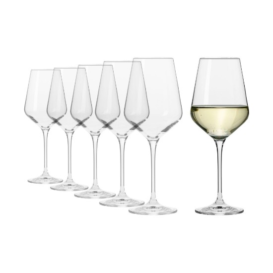6-piece "Avant-Garde" white wine glass set, 390 ml - Krosno
