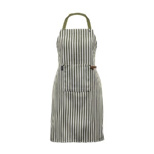 “Yinte” kitchen apron, cotton, Green olive - Tiseco