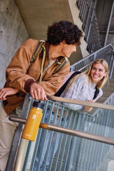 Thermally insulated bottle, stainless steel, 950 ml, "Wide Mouth", Fossil - Hydro Flask