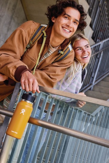 Thermally insulated bottle, stainless steel, 950 ml, "Wide Mouth", Fossil - Hydro Flask