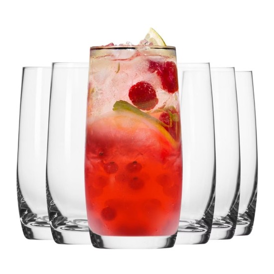 6-teiliges Longdrinkglas-Set, aus Glas, 410 ml, „Blended“ – Krosno