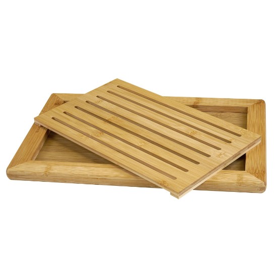 Bread cutting board, bamboo, 42 x 28 cm, 2 cm thick - Zokura