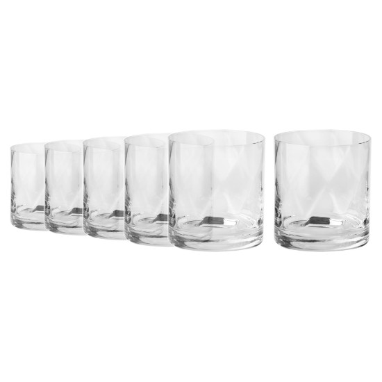 Set of 6 whiskey glasses, crystalline glass, 320 ml, "Romance" - Krosno