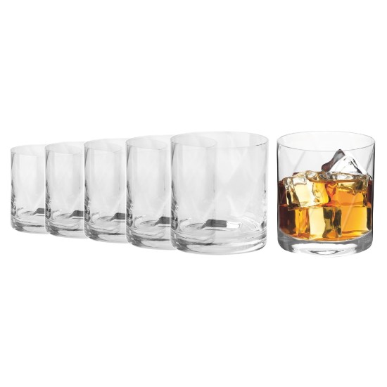 Set of 6 whiskey glasses, crystalline glass, 320 ml, "Romance" - Krosno