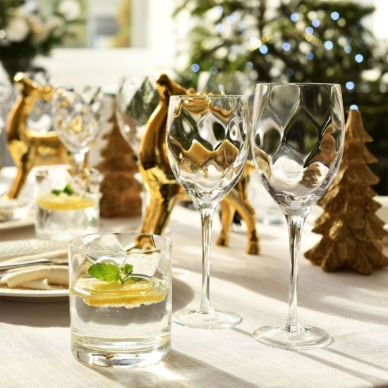 Set of 6 whiskey glasses, crystalline glass, 320 ml, "Romance" - Krosno