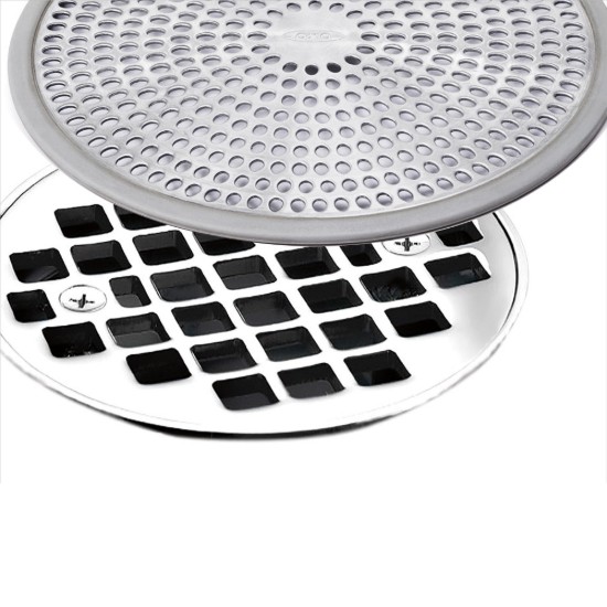 Badewannenabflussschutz, Edelstahl, 12 cm - OXO