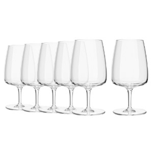 4er-Set Wassergläser aus Kristallglas, 380 ml, „Modern“ – Krosno