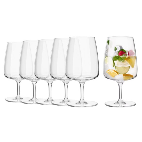 4er-Set Wassergläser aus Kristallglas, 380 ml, „Modern“ – Krosno