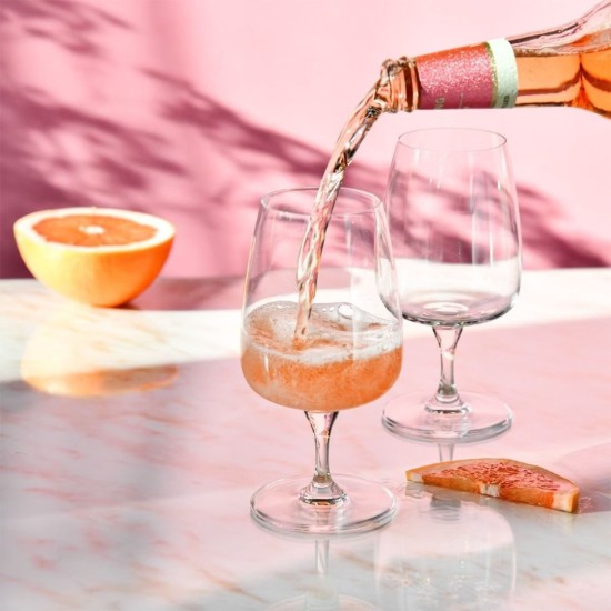 4er-Set Wassergläser aus Kristallglas, 380 ml, „Modern“ – Krosno