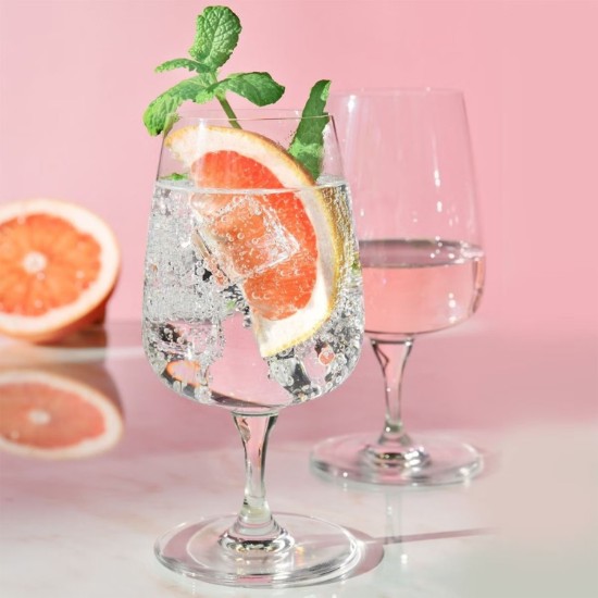 4er-Set Wassergläser aus Kristallglas, 380 ml, „Modern“ – Krosno