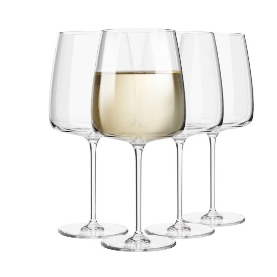 Sett ta' 4 tazzi tal-inbid, ħġieġ kristallin, 650 ml, "Modern" - Krosno