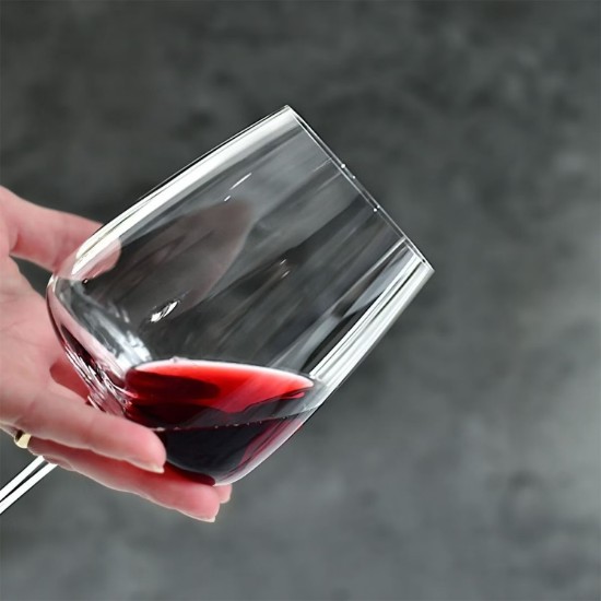 Sett ta' 4 tazzi tal-inbid, ħġieġ kristallin, 650 ml, "Modern" - Krosno