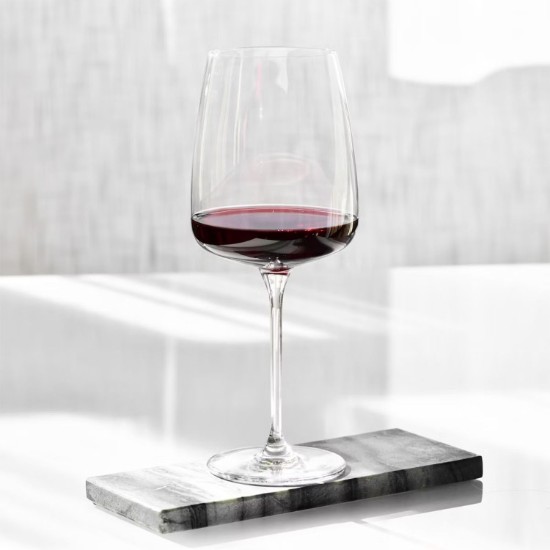 Lot de 4 verres à vin rouge, cristallin, 75 cl, "Modern" - Krosno