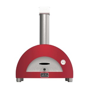 Moderno 1 Pizze brændefyret pizzaovn, rød - Alfa