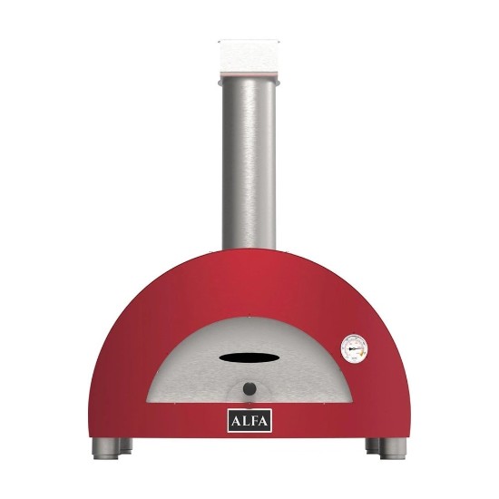 Moderno 1 Pizze houtoven, Rood - Alfa