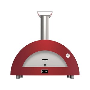 Brændefyret pizzaovn, Moderno 2 Pizze, Rød - Alfa
